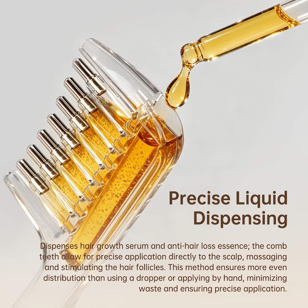 Root Stimulator Liquid - Przenośny przezroczysty grzebień do aplikacji płynów